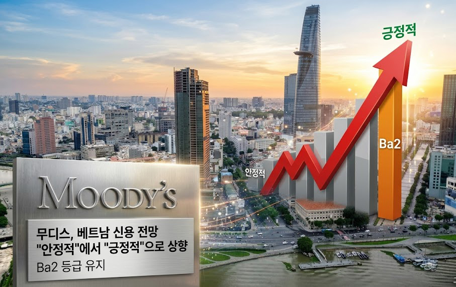 무디스, 베트남 신용 전망 