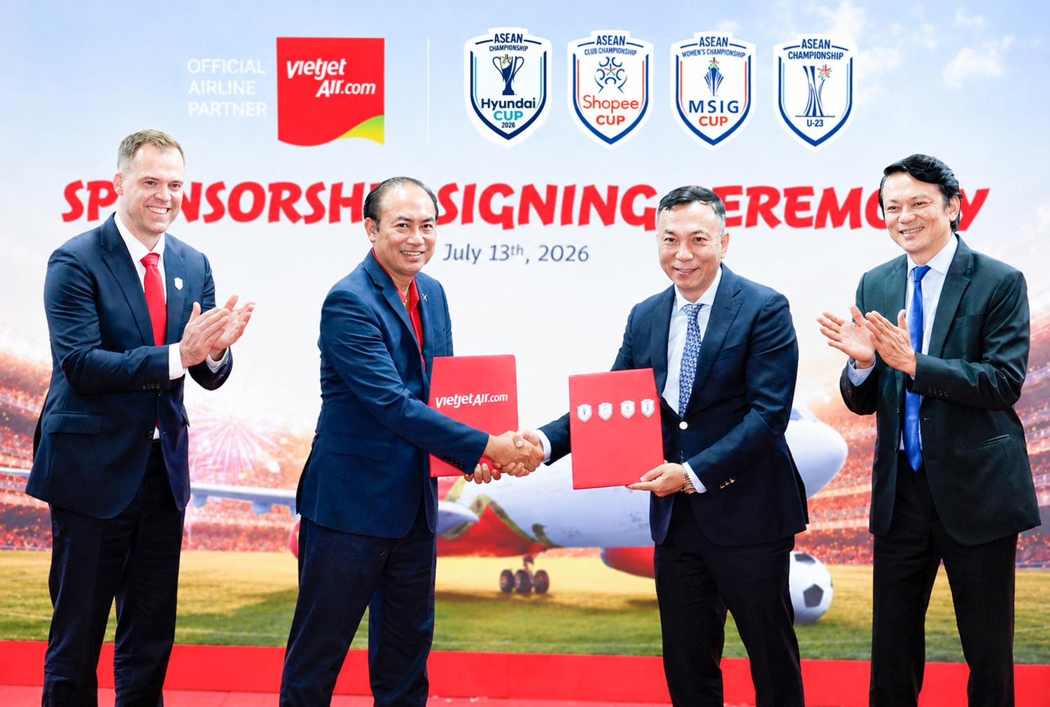 비엣젯과 비키 디지털뱅크, ASEAN United FC 공식 파트너로 선정