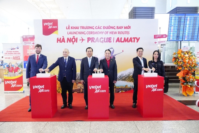 비엣젯(Vietjet), 하노이-알마티, 하노이-프라하, 알마티-프라하 노선 신규 취항